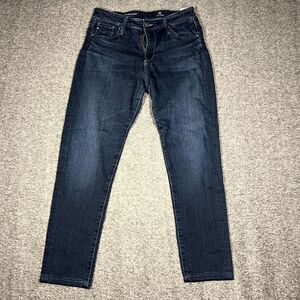 AG Adriano Jeans Womens 27 The Farrah Skinny Ankle High Rise Blue Denim Pants